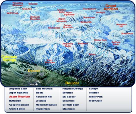 Map Of Colorado Ski Areas | Images and Photos finder