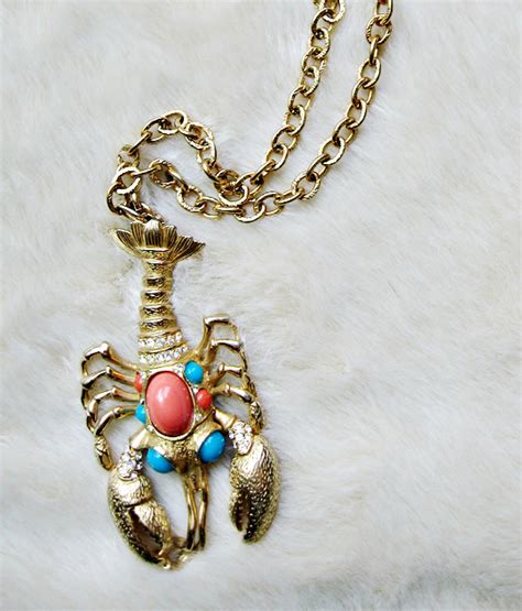 lobster pendant necklace+vintage lobster necklace+castlecl… | Flickr