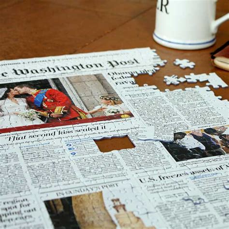 Washington Post Jigsaw Puzzle - Front Page Newspaper Puzzle For Your Date