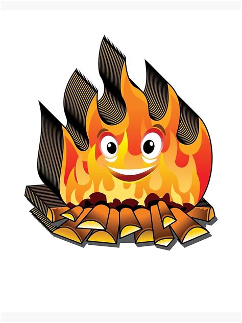 "Campfire emoji" Poster for Sale by darshants | Redbubble