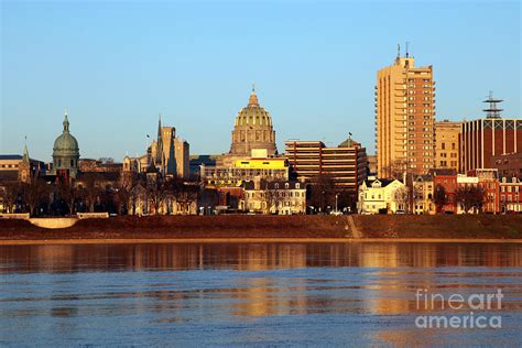 Skyline of Harrisburg Pennsylvania Photograph by Bill Cobb - Fine Art ...