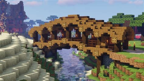 An older bridge design of mine. : r/Minecraft