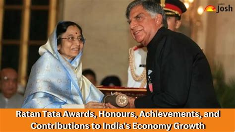 Ratan Tata Awards, Honours, Achievements, and Contributions to India's ...