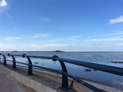 A rare sight! The sea is in at Southport Beach UK | Southport beach ...