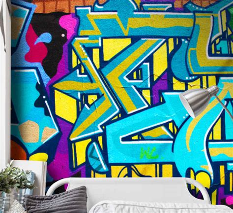 Colourful Graffiti modern wall mural - TenStickers