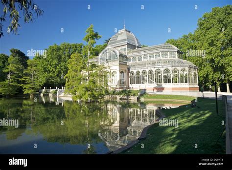 ancient Crystal palace in El Retiro park at Madrid Spain Stock Photo - Alamy