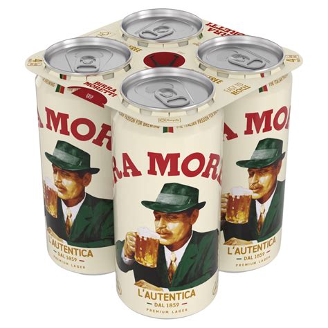 Birra Moretti Lager Beer 4x440ML Cans