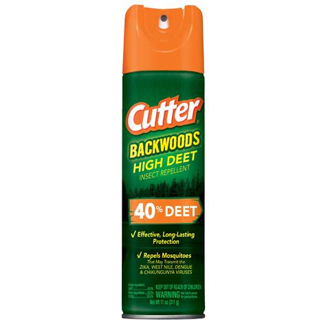 Cutter Backwoods High DEET Insect and Mosquito Repellent, 11 oz ...