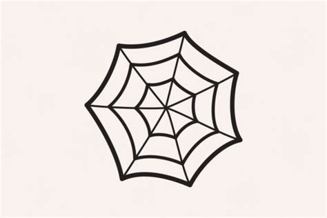 Spider Web Outline Iconic Vector Line Graphic by sargatal · Creative ...