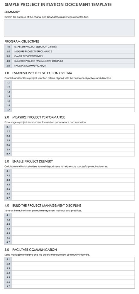 Project Initiation Document Template - PROJECT MANAGEMENT SOCIETY