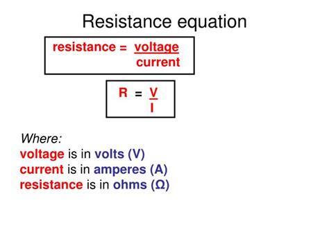 PPT - EDEXCEL IGCSE / CERTIFICATE IN PHYSICS 2-4 Electrical Resistance PowerPoint Presentation ...