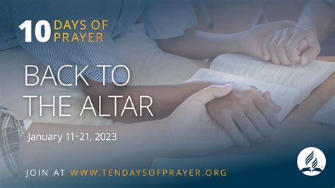 10 Days of Prayer 2023 - Back to the Altar