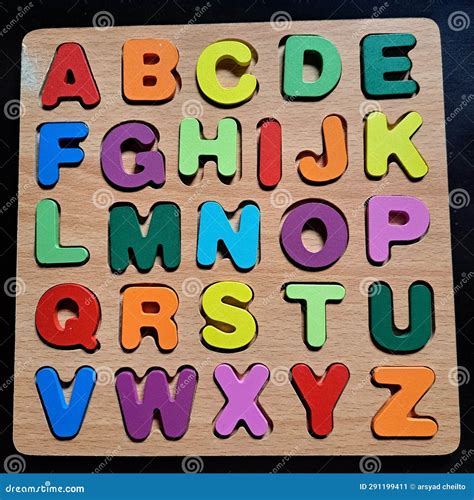 Puzzle alphabet abcd stock image. Image of abcd, children - 291199411