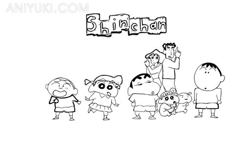 Shin-chan Coloring Pages Printable for Free Download