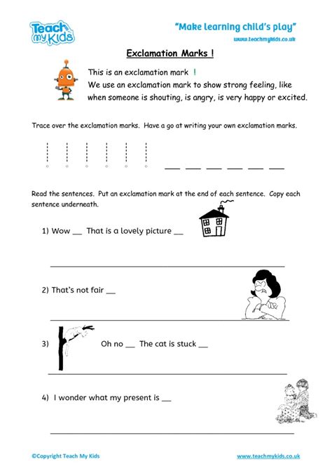 Exclamation Marks - TMK Education