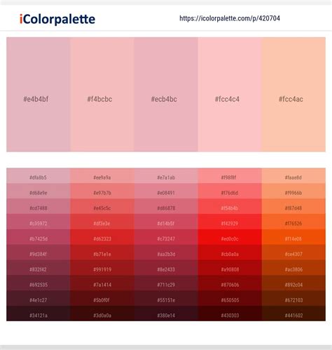 14 Latest Color Schemes with Pink And Peach Puff Color tone combinations | 2024 | iColorpalette