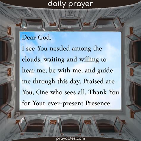 Prayer: God's Presence - Prayables