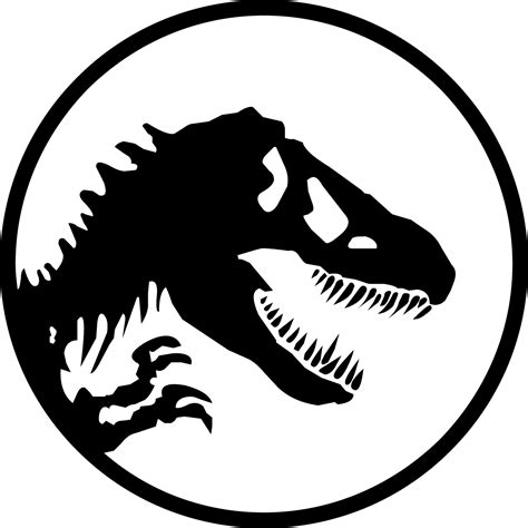 Silhouette Jurassic Youtube Park Dinosaur Vector Logo Transparent HQ ...