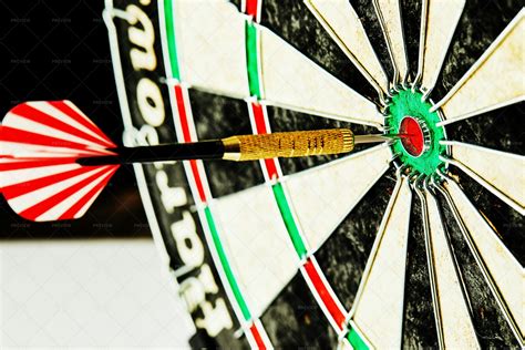 Darts Hits A Bullseye - Stock Photos | Motion Array