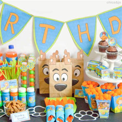 Scooby Doo birthday party ideas and printables | Chica and Jo