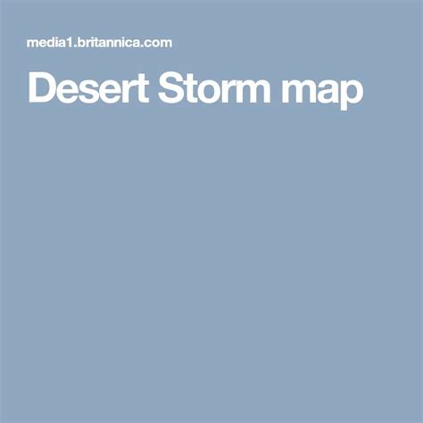 Desert Storm map