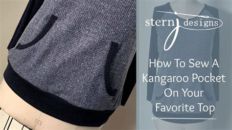 How to Sew a Kangaroo Pocket on Your Favorite Top - YouTube | Crochet clothes, How to sew a ...