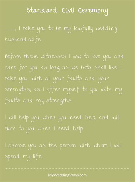 I Choose You Wedding Vows | Wedding Vows