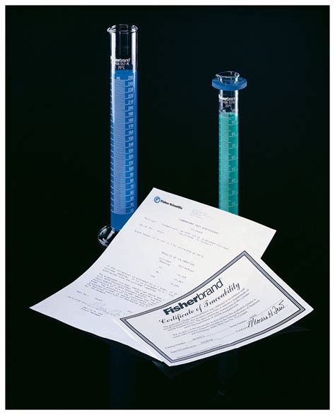 Fisherbrand™ Serialized Class A Graduated Cylinders with Certificate of Calibration | Fisher ...