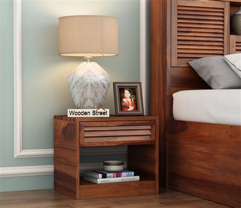 Buy Ferguson Bedside Table (Honey Finish) Online in India at Best Price ...