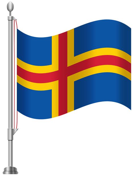 Aland Islands Flag PNG Clip Art