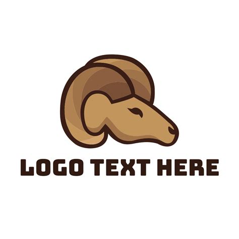 Brown Ram Head Logo | BrandCrowd Logo Maker