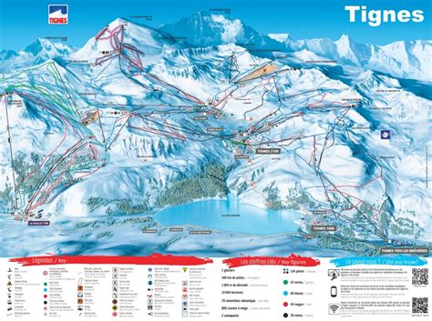 Tignes piste map - Ontheworldmap.com