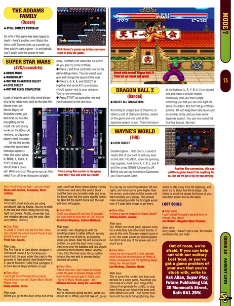 Super Nintendo Cheats & tips - Street Fighter 2/The Addams Family/Super ...