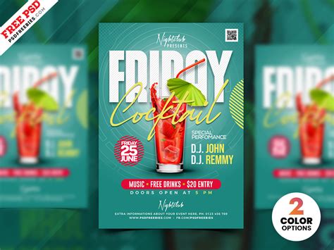 Cocktail Party Flyer Psd Template Psdfreebies Com - vrogue.co