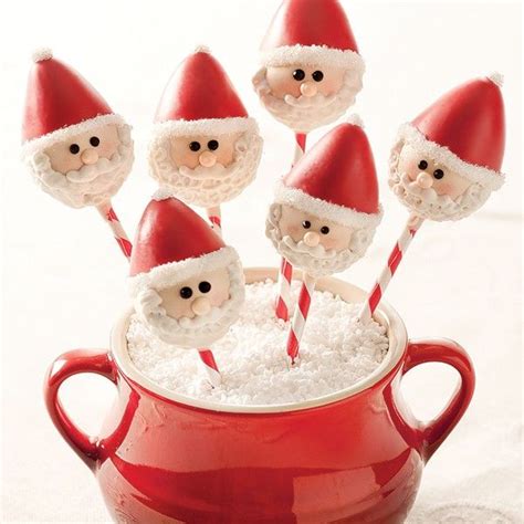 Santa Cake Pops | Santa cake, Delicious holiday desserts, Rich ...