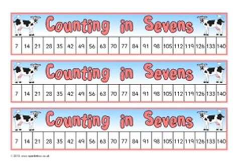 Counting in 7s Primary Teaching Resources and Printables - SparkleBox