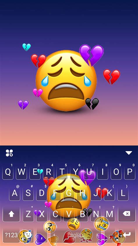 Cry Emojis Gravity Keyboard Background for Android - Download