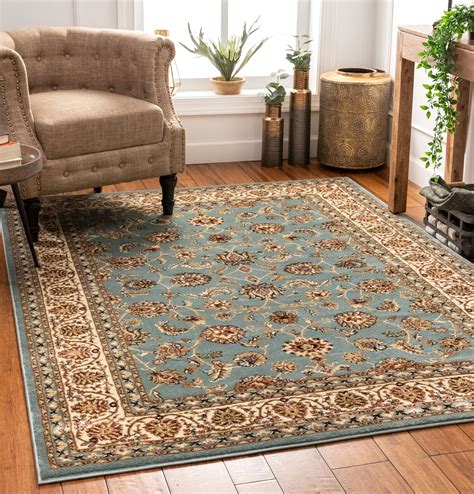 Noble Sarouk Persian Floral Oriental Formal Traditional Area Rug 5x7 ...