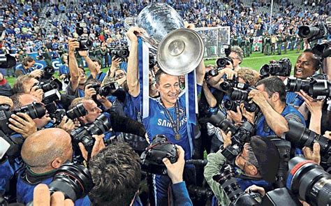 John Terry finally defends his Champions League celebration after winning the trophy in 2012 ...