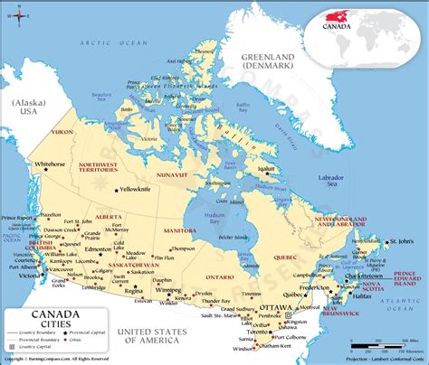 Canada Map With Cities