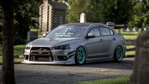 Photos Tuning Mitsubishi lancer evolution x gray Cars 2560x1454