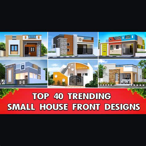 40 modern house front elevation designs for single floor | Small house front design, Small house ...