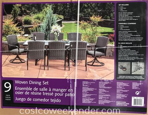 Sunvilla 9-piece Woven Dining Set | Costco Weekender