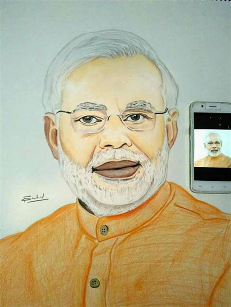 Coloured Pencil Sketch of Narendra Modi. by Iamsahilartist on DeviantArt