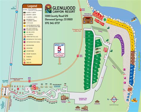 Mountain Cabin and RV Resort Map | Glenwood Springs, CO