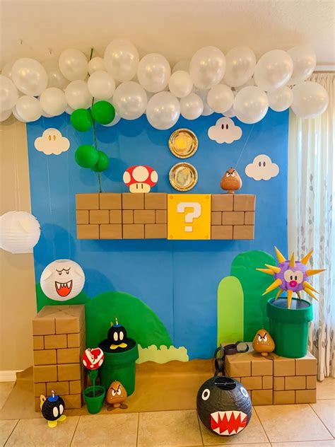 Mario Bros Birthday Party Ideas, Mario Kart Party, Super Mario Bros Party, 6th Birthday Parties ...