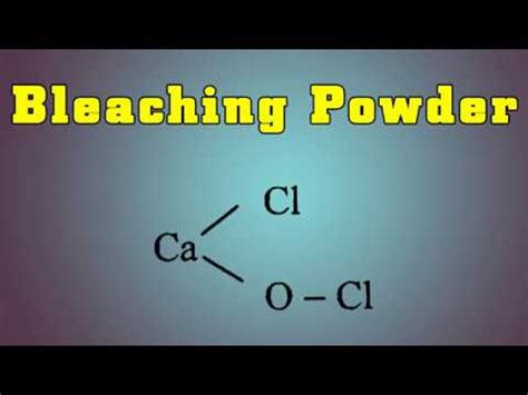 Bleaching Powder (Caocl2) 24 - YouTube