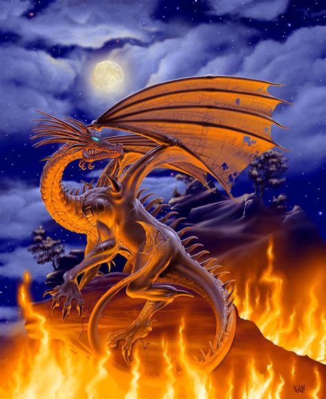 Full Moon Dragon by wallace on DeviantArt