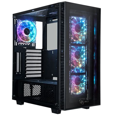 Buy ROSEWILL ATX Mid Tower Gaming Computer Case with Tempered Glass and ...