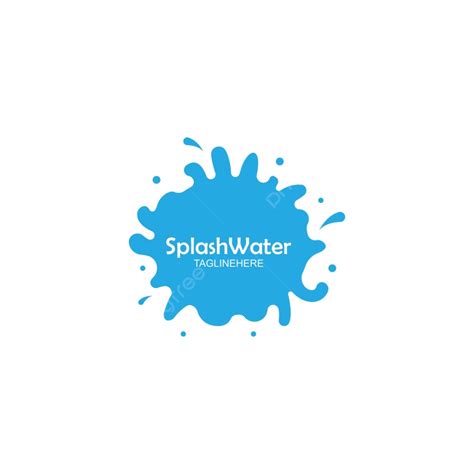 Water Splash Illustration Vector PNG Images, Illustration Of Water Splash Vector Template, Blue ...